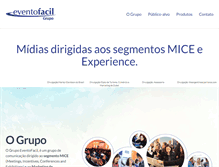 Tablet Screenshot of eventofacil.com.br